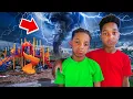 Download Lagu DJ \u0026 KYRIE’S PLAYGROUND GOT DESTROYED BY THE TORNADO 🌪️