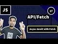 async await with fetch api in javascript javascript dom api tutorial bangla