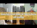 Review Dulcii Small Round End Table for Narrow and Small Space 3-Tier Round Accent Couch Beside Tab