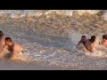 Swimmer caught in the undertow current at 2011 at Cabo San Lucas