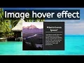 Image Hover effect Using html and css