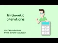 C01P003 Arithmetic operations code in Java