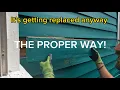 DIY-REPLACE DAMAGED WOOD SIDING 100 YEARS OLD