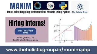 MANIM Mathematical Animation Engine to Create Precise Animations in Python We are HIRING