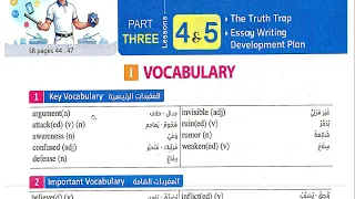 Pronunciation Of The Words Of Lessons 4 5 From Unit 3 Of The Contemporary Book First Secondary 