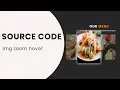 Image zoom hover source code