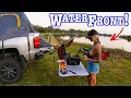 Waterfront Truck Camping on a Remote Hidden Lake Fresh New Meal
