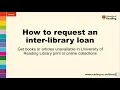 How to request an inter-library loan