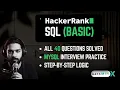 HackerRank SQL Basic Solutions All 40 Questions Solved Explained Data Analyst SQL Interview Prep