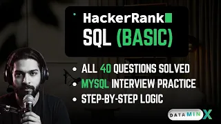 HackerRank SQL Basic Solutions All 40 Questions Solved Explained Data Analyst SQL Interview Prep