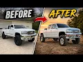 Turning my 02 sierra into a squatted bubba truck on badaks