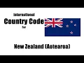 New Zealand country code 2 letter