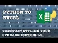 Style your cells in xlsxwriter using formats