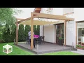 SlideCanopy Slide on wire Canopy - Retractable awning sailshade pergola suncover