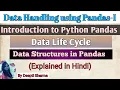Introduction to Python Pandas Data structures in Pandas - Series and Data Frames IP Class 12