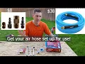 Compressor Air Hose Set Up Husky Air Hose and Quick Connect Kit
