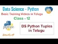 What is list and Tuples Python in Telugu Tuples in Telugu VLR Training Class - 12