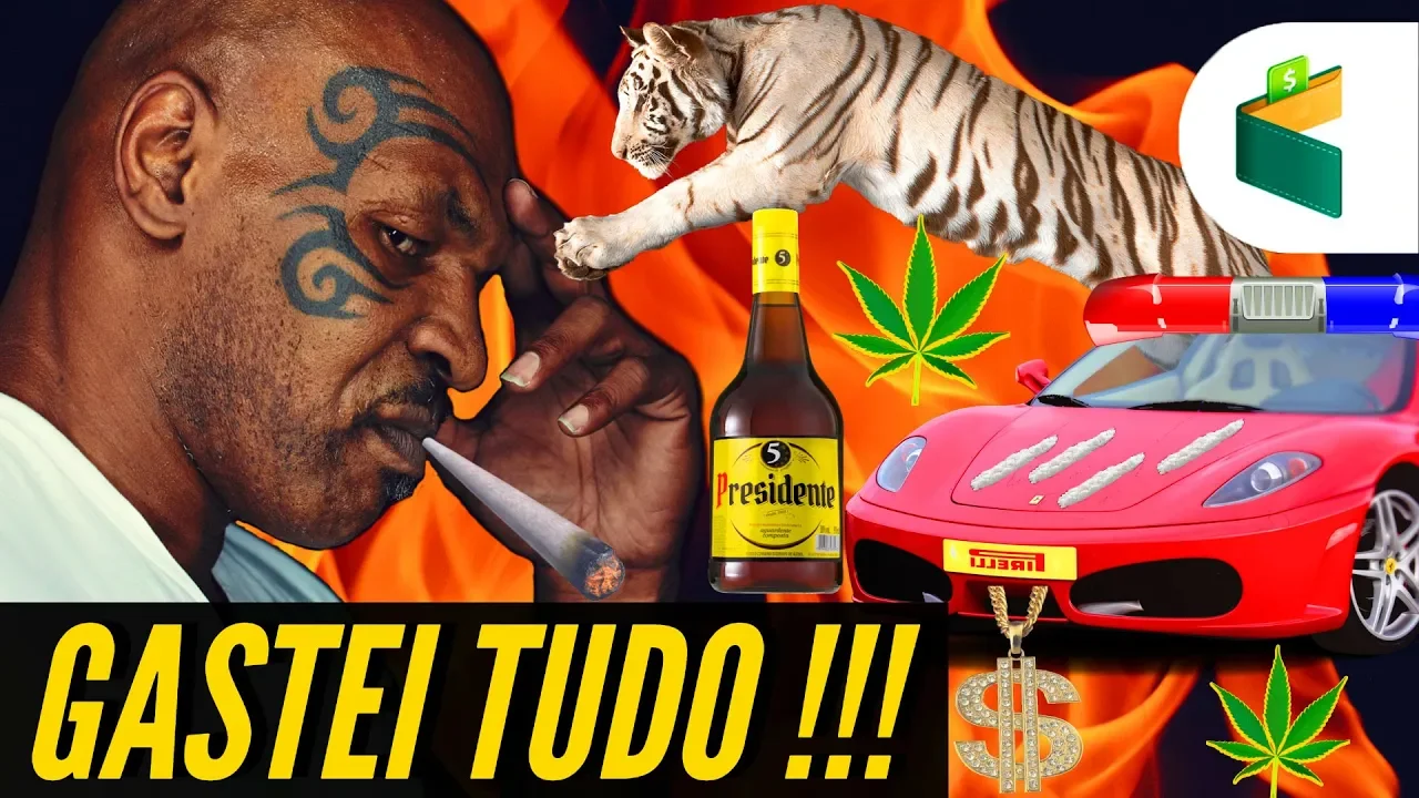 MIKE TYSON ficou POBRE c/ R$ 2 BILHOES no bolso!!!  - Histórias do Dinheiro #01
