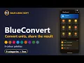 BlueConvert convert units and share the result in one tap
