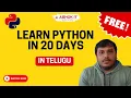 Learn Python in 20 Days Python Full course in Telugu Ashok IT