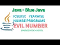Evil Number in Java Evil Number or Odious Number in Java for ICSE ISC number