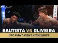 SECOND-ROUND SUBMISSION Mario Bautista vs Vinicius Oliveira UFC Fight Night Mini Highlights