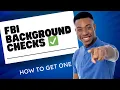 How To Get An FBI Background Check
