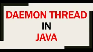 Daemon Thread In Java