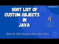 Java Interview Question Sorting List of Objects using Comparable Interface with Collections sort