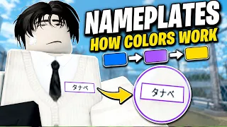 ALL NAMEPLATE COLORS EXPLAINED in GAKURAN Roblox