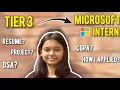How I got a Microsoft Internship Software Development Intern at Microsoft India Everything I Did