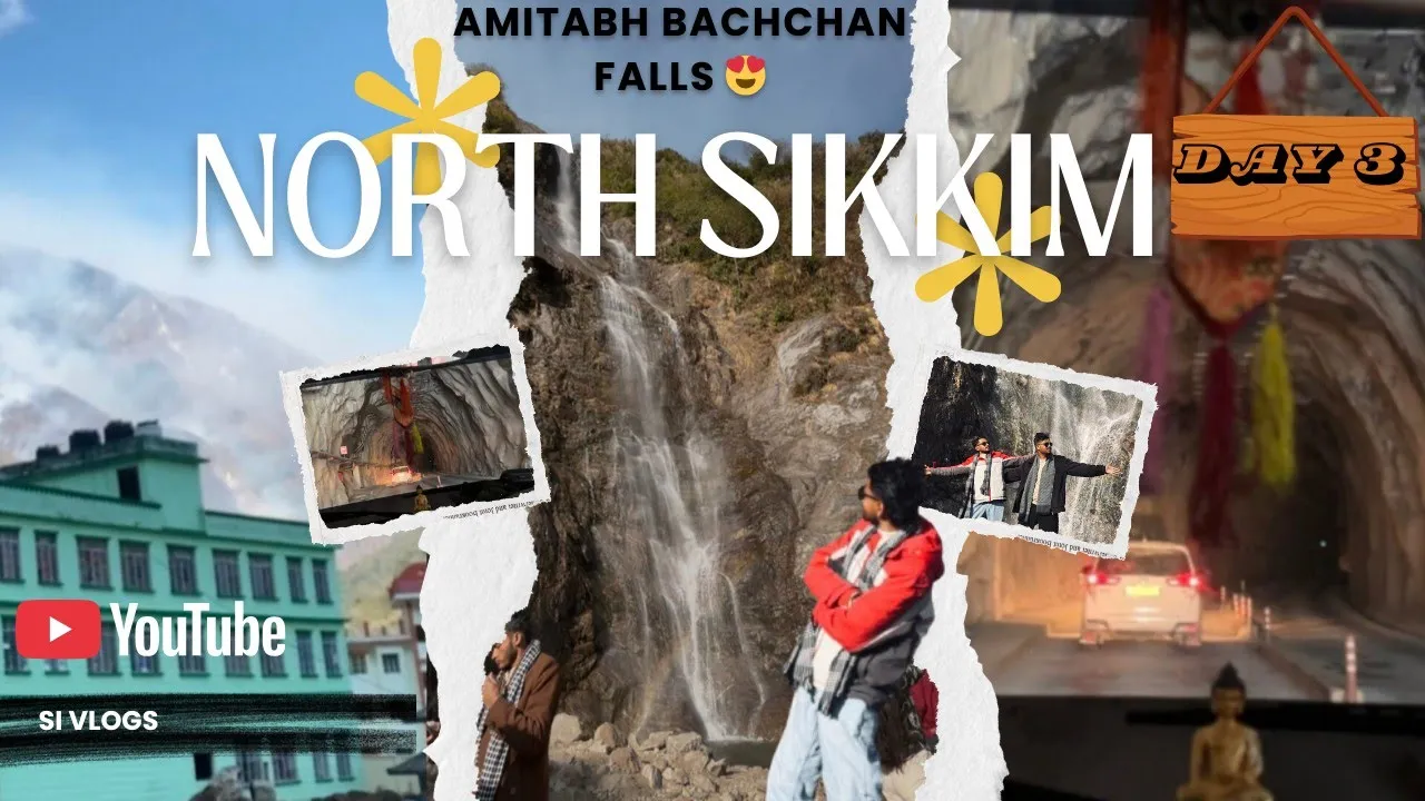 Amitabh bachchan waterfall North Sikkim 😍 Beauty of Lachung | Sikkim trip... Day 3 | Si vlogs