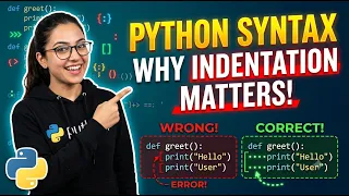 Python syntax and why indentation matters