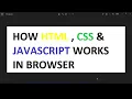 how html css javascript work in browser