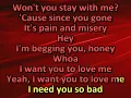 The Teskey Brothers - Pain And Misery (karaoke) (by request)