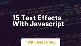 15 text effects with javascript