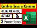 How to Use CONCATENATE CONCAT And Functions in Excel