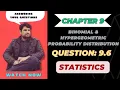 question 9 6 statistics ch 9 class 11 binomial probability distribution faiqahmad