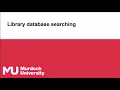 Strategic Literature Searching - Part 2 Databases