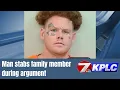 Lake Charles man accused of stabbing family member in chest during argument