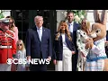 Trumps speaks at the annual Easter egg roll at White House full