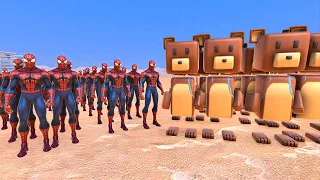 1000 BAAREN VS 1000 ÖRÜMCEK ADAM! 😱