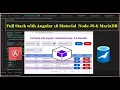 Full Stack Angular 18 Material Node JS MariaDB