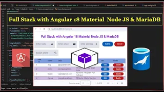 Full Stack Angular 18 Material Node JS MariaDB