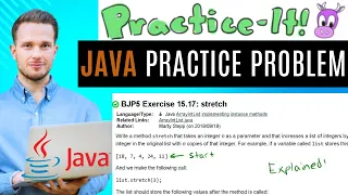 Java Practice It Exercise 15 17 stretch ArrayList instance methods