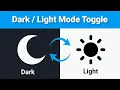 Build a Dynamic Mode Toggle with CSS JavaScript Easy Tutorial