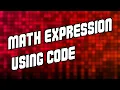 Lesson 8 - Math Expressions Using Code JavaScript