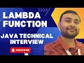 Lambda Function in depth Very important Java interview Question