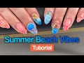 3D Ocean Nail Art Tutorial Jellyfish Turtle Coral More Full Acrylic Set