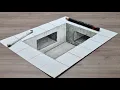 Lagu 3d drawing easy tunnel on paper